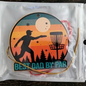 Best Dad By Par Disc Golf Ornament